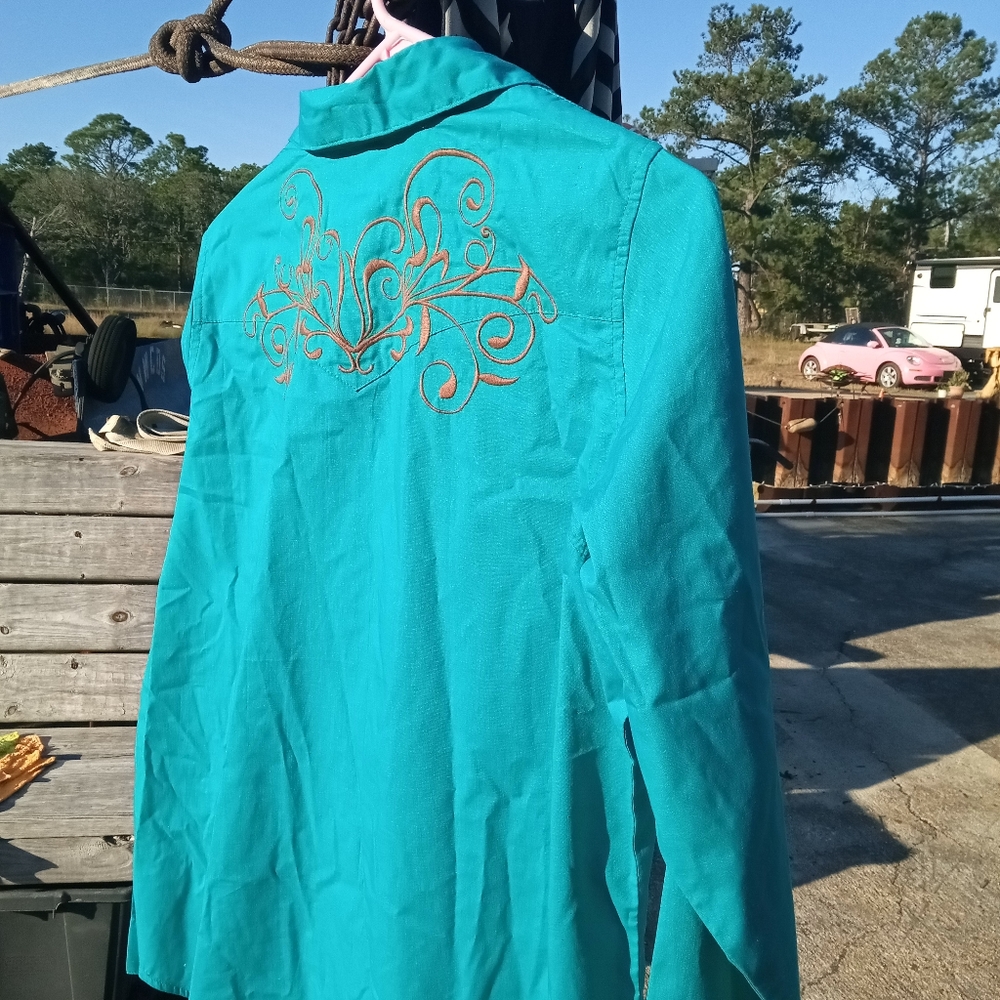 Western style button down shirt